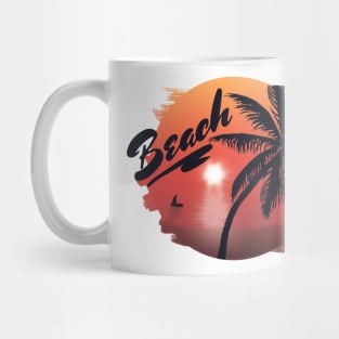 The evening beach Mug